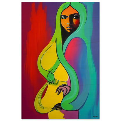 She's A Rainbow - Wood Print 50x75 cm 20x30″ 10 mm