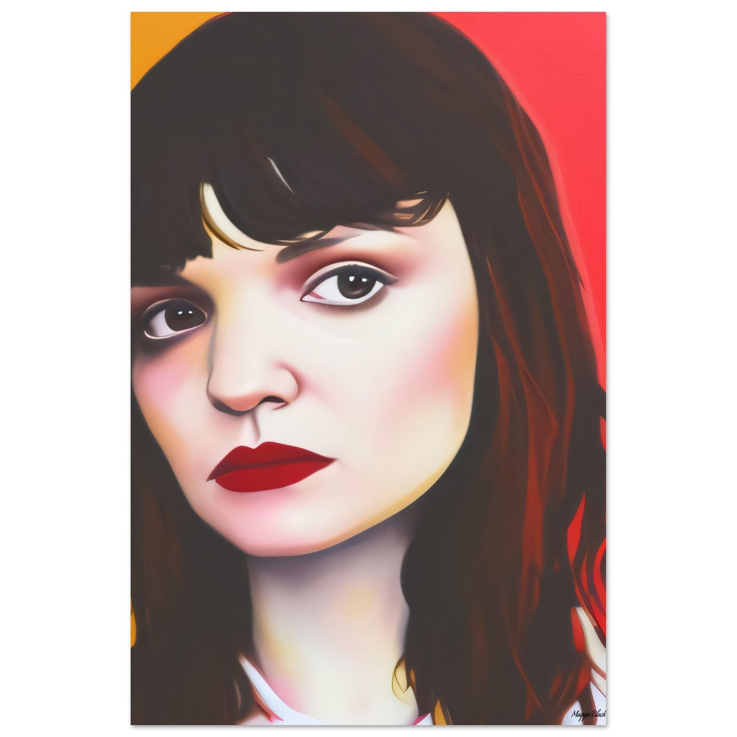 Lauren - Foam Portrait 20x30 cm 8x12″ black