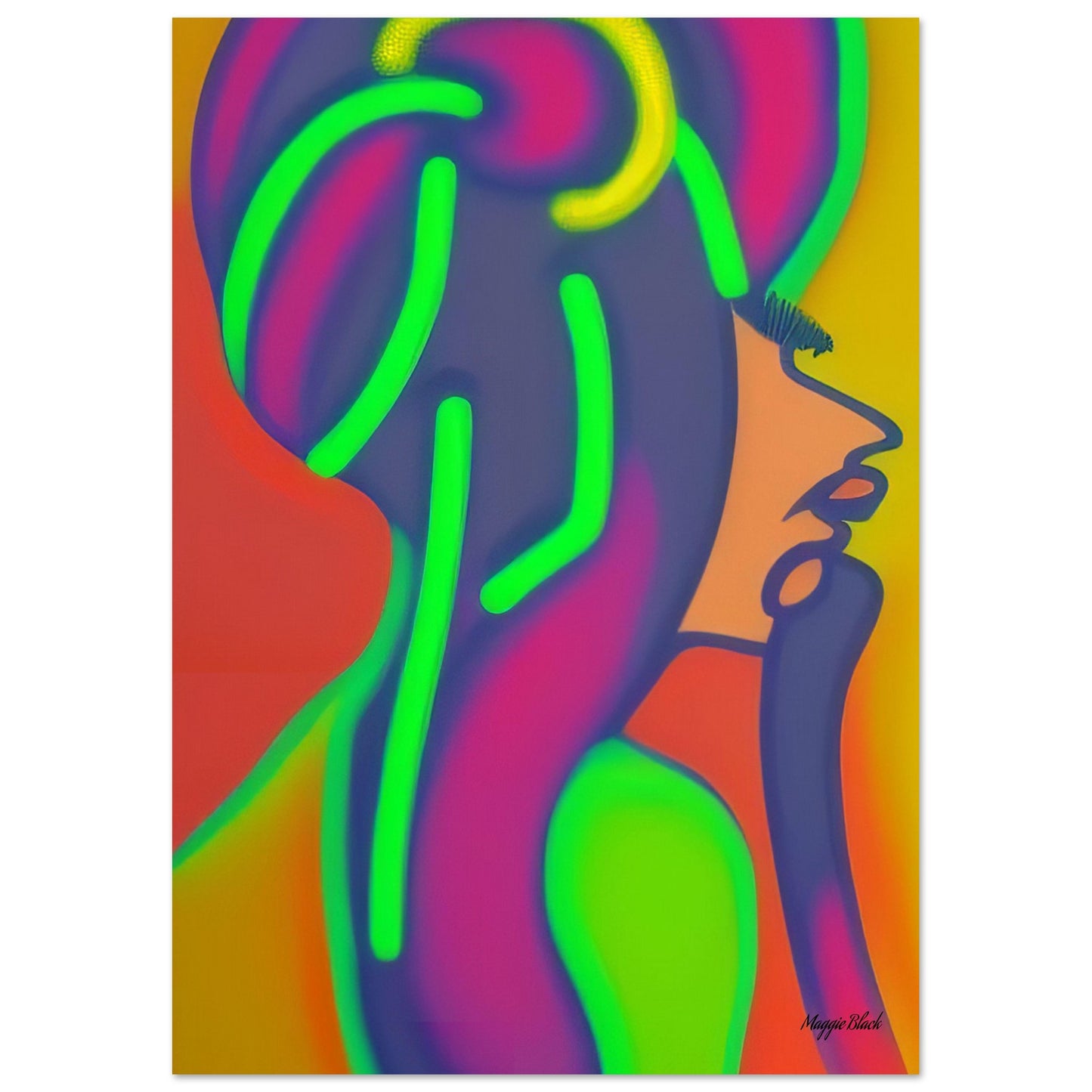 Chignon 2 - Art Poster A2 (42 x 59.4 cm)