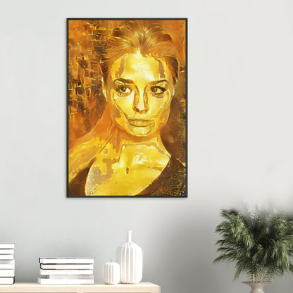 Golden - Metal Framed Poster