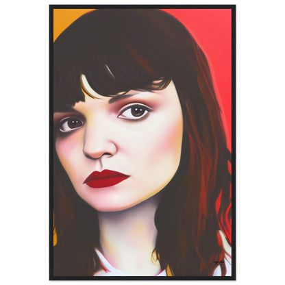 Lauren - Wooden Framed Poster 60x90 cm 24x36″ Black frame