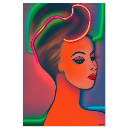 Chignon 4 - Foam Portrait 30x45 cm 12x18″ black