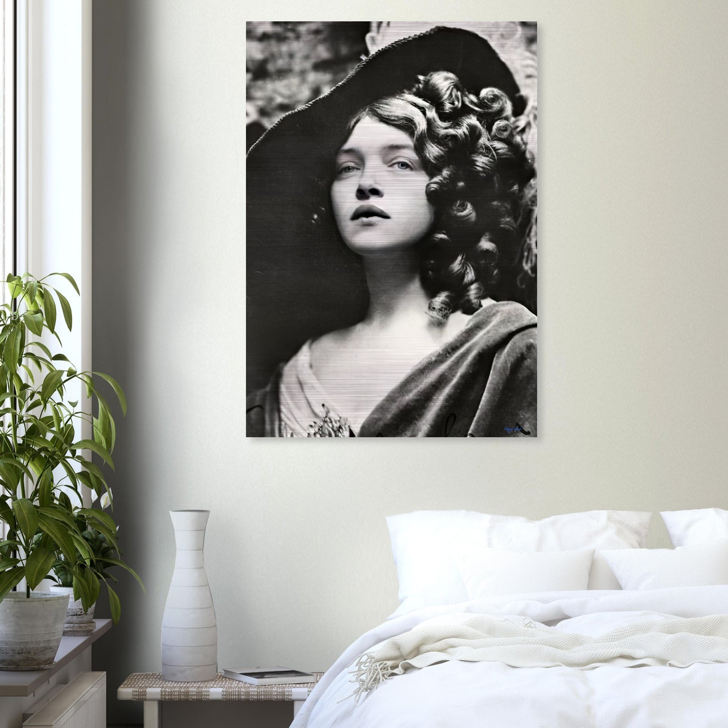 Hamilton Lass - Brushed Aluminum Print