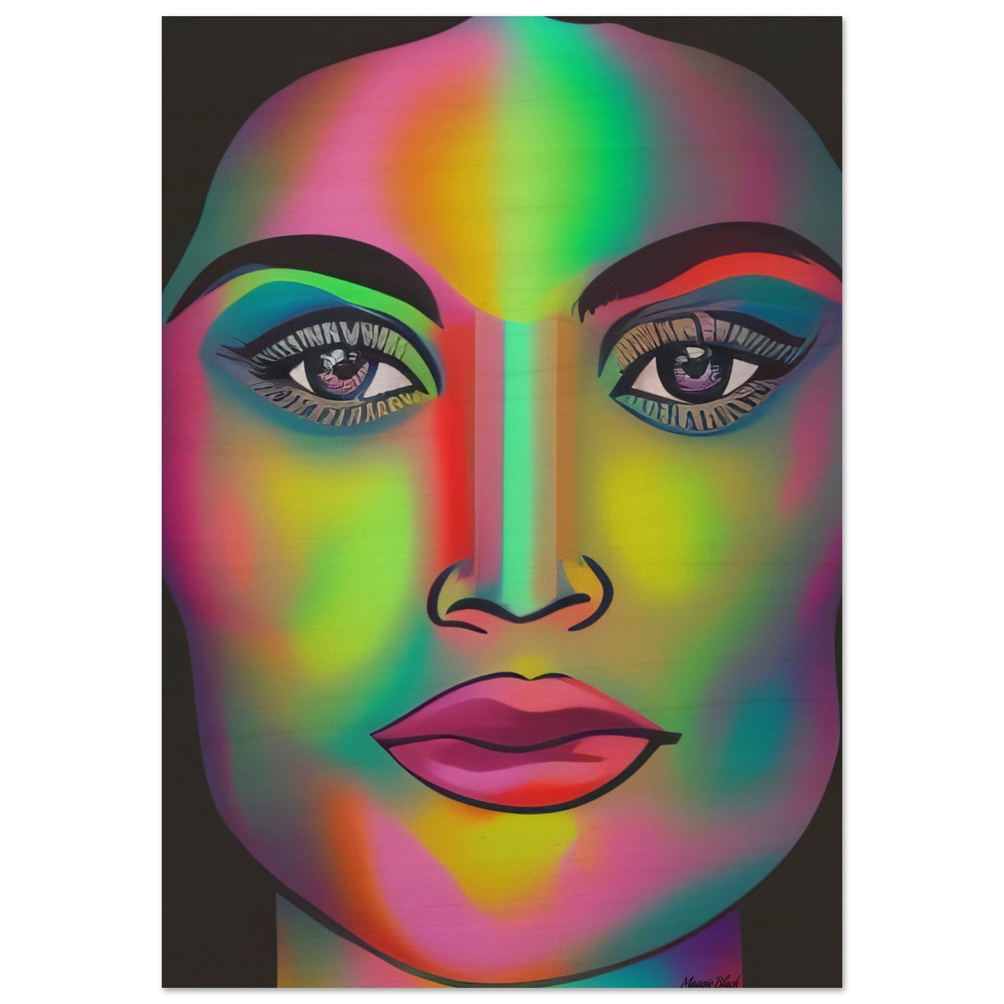 Rainbow 2 - Wood Print 70x100 cm 28x40″ 10 mm