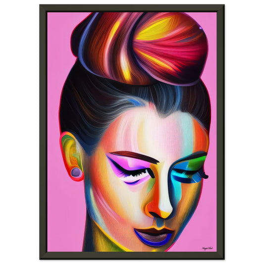 Chignon - Metal Framed Poster A4 21x29.7 cm 8x12″