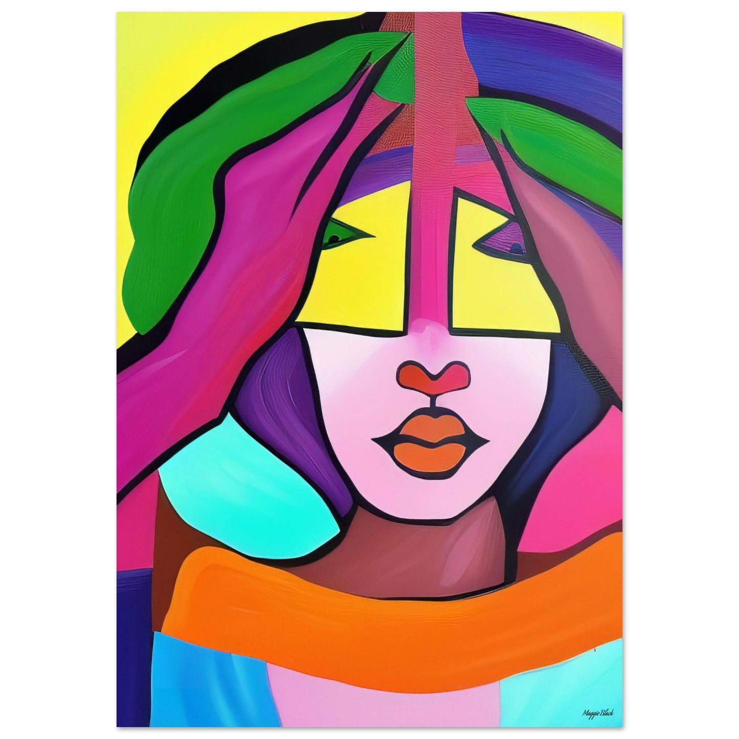 She's A Rainbow - 2 - Art Poster A0 (84.1 x 118.9 cm)