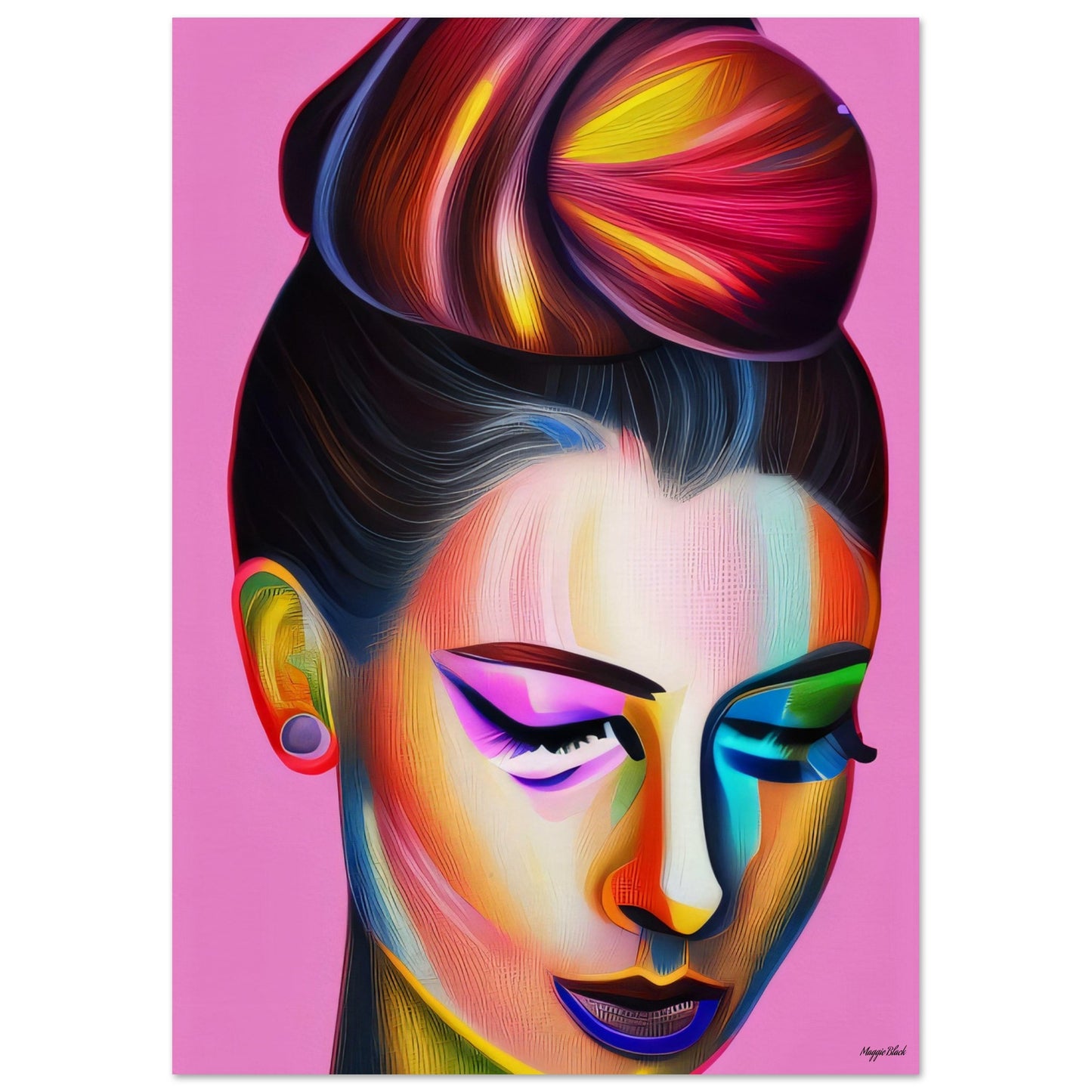 Chignon - Art Poster A2 (42 x 59.4 cm)