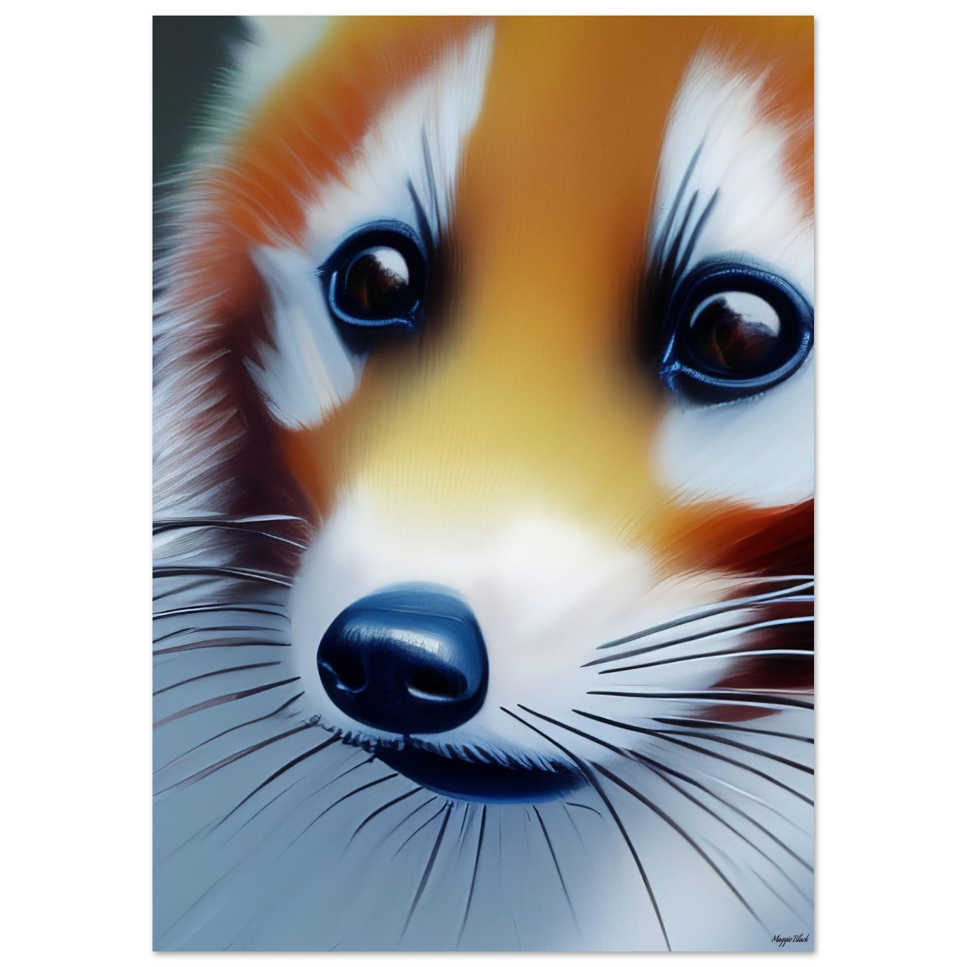 Red Panda - Art Poster A4 21x29.7 cm 8x12″