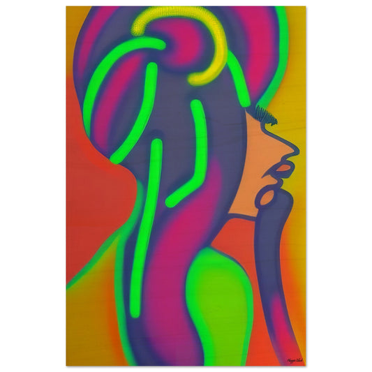 Chignon 2 - Wood Print 60x90 cm 24x36″ 20 mm