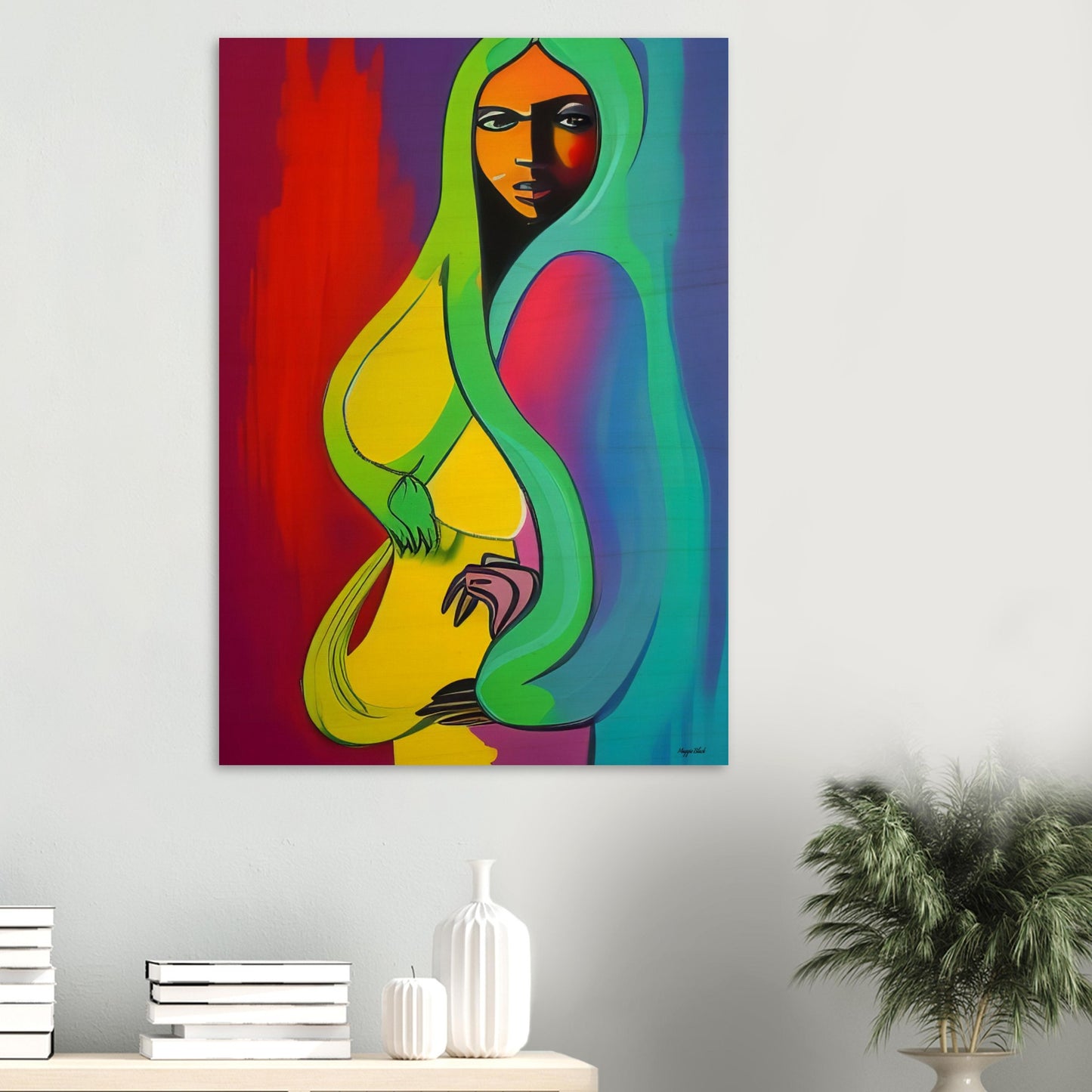 She's A Rainbow - Wood Print