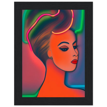 Chignon 4 - Wooden Framed Poster