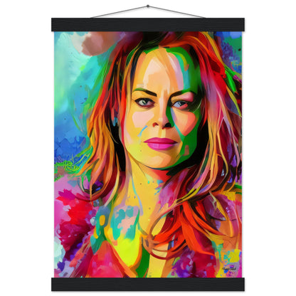 Polly - Poster with Hanger A3 (29.7 x 42 cm) Black wall hanger