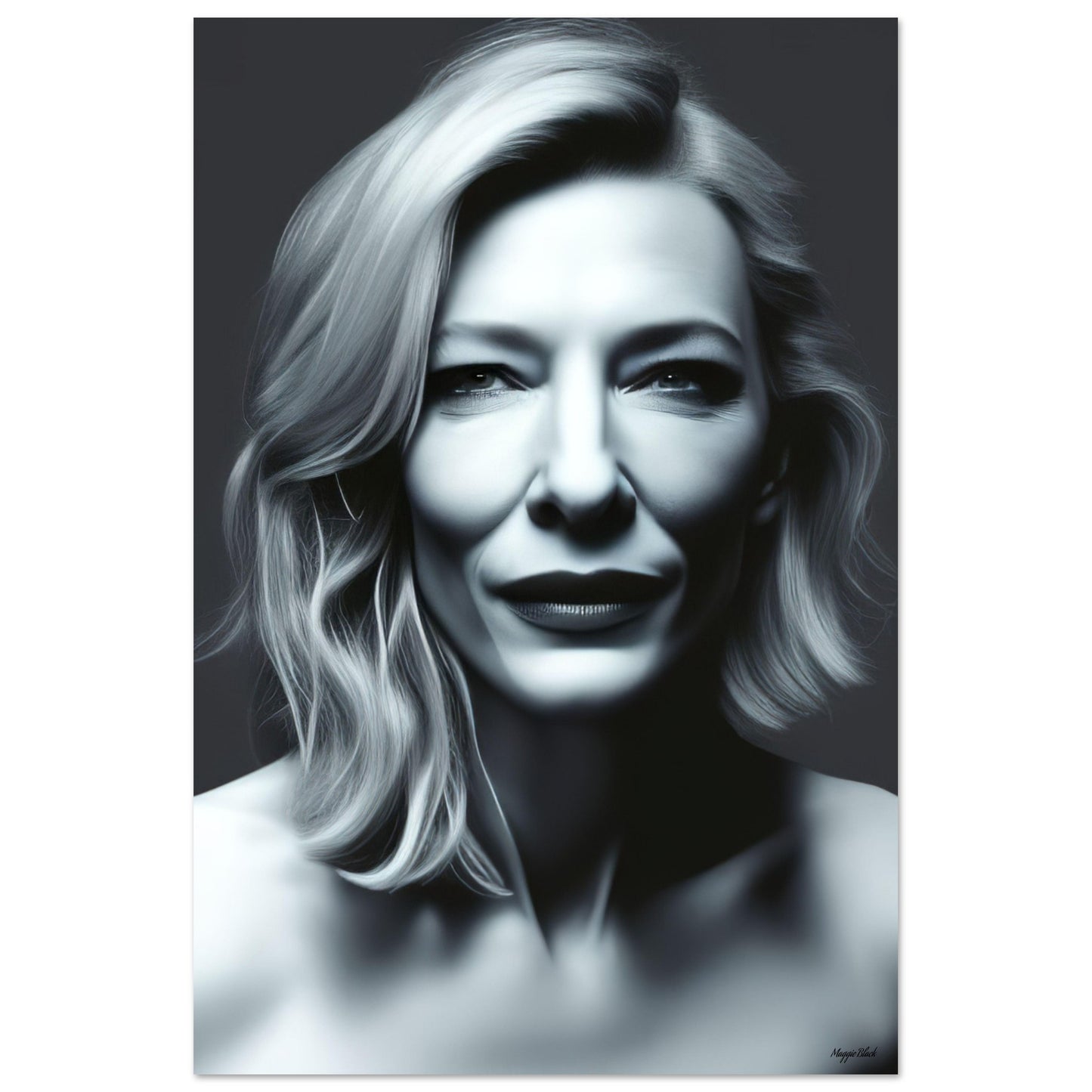 Cate - Foam Portrait 30x45 cm 12x18″ white