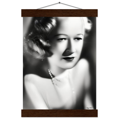 Miriam - Poster with Hanger A4 21x29.7 cm 8x12″ Dark wood wall hanger