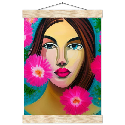 I Need to Start a Garden - Art Poster with Hanger A4 21x29.7 cm 8x12″ Natural wood wall hanger