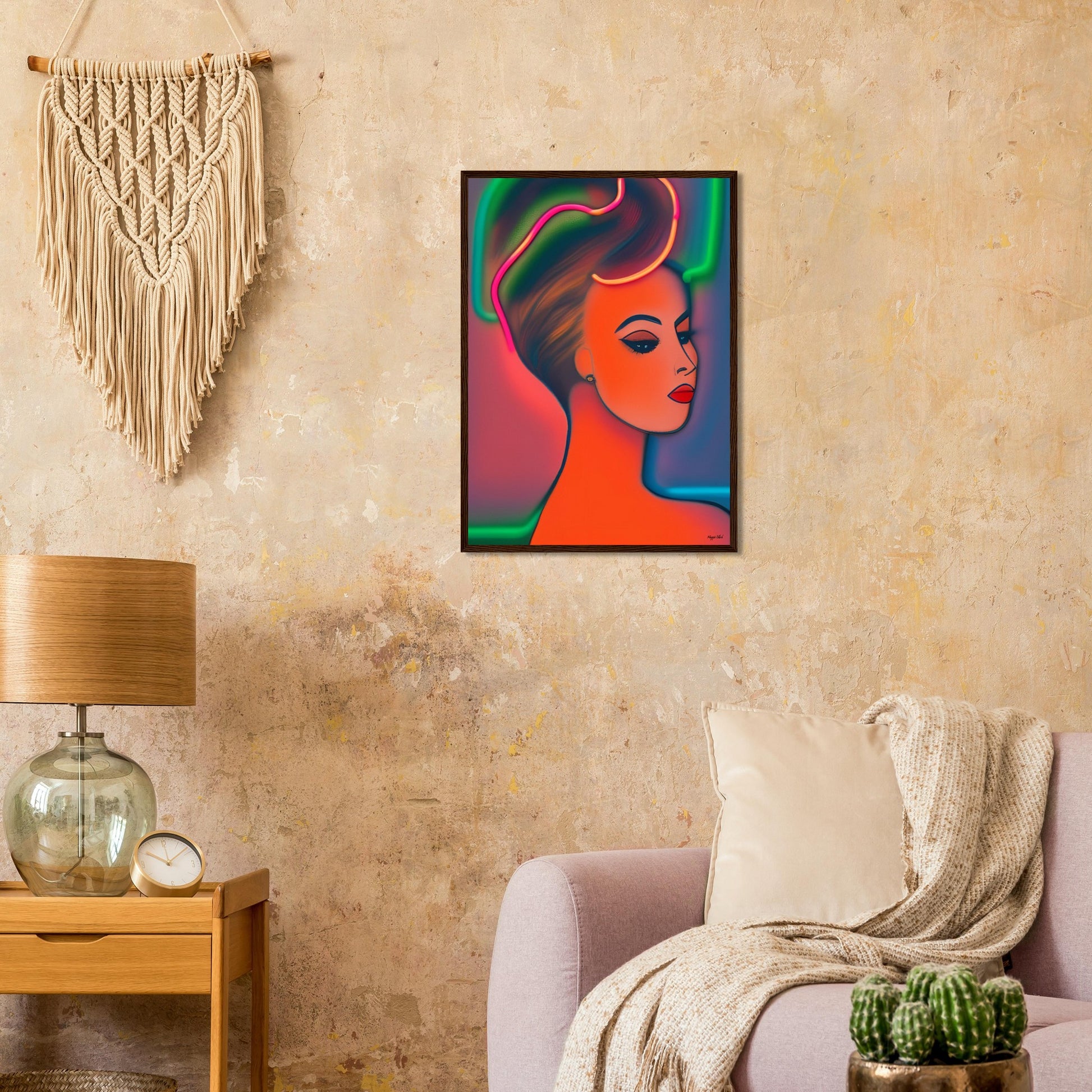 Chignon 4 - Wooden Framed Poster