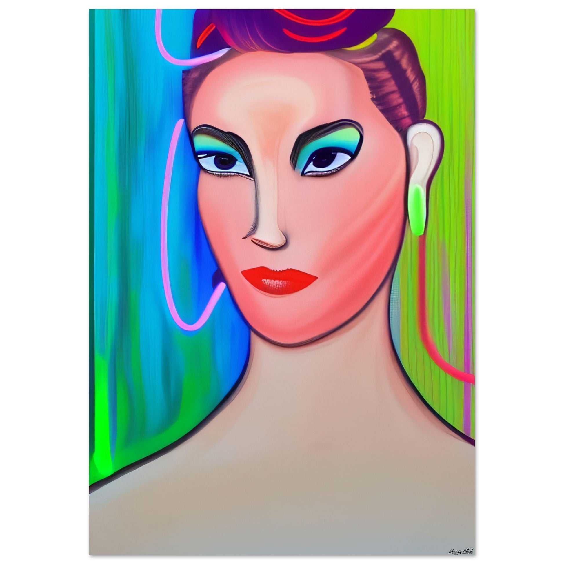 Chignon 3 - Art Poster A4 21x29.7 cm 8x12″