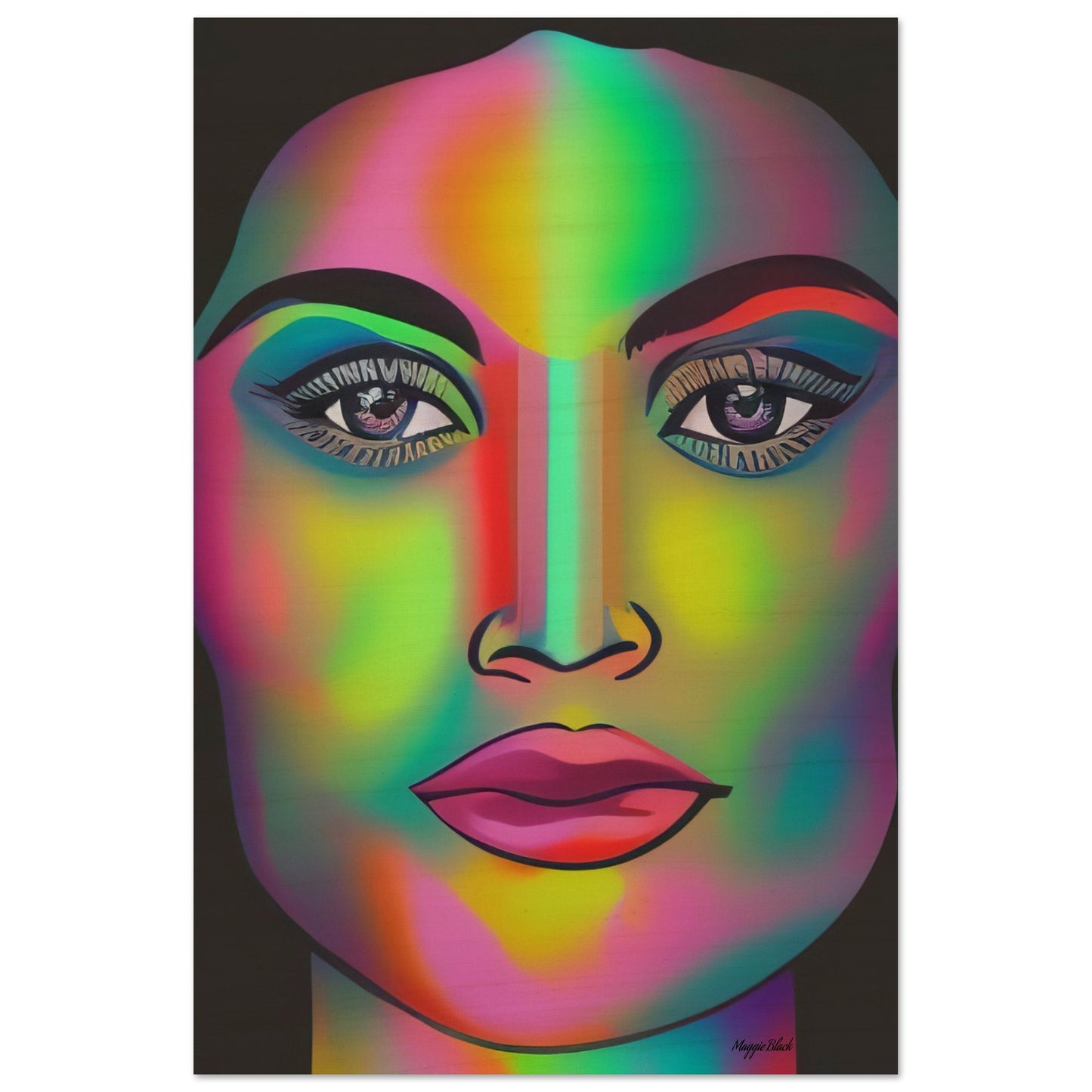 Rainbow 2 - Wood Print 50x75 cm 20x30″ 10 mm