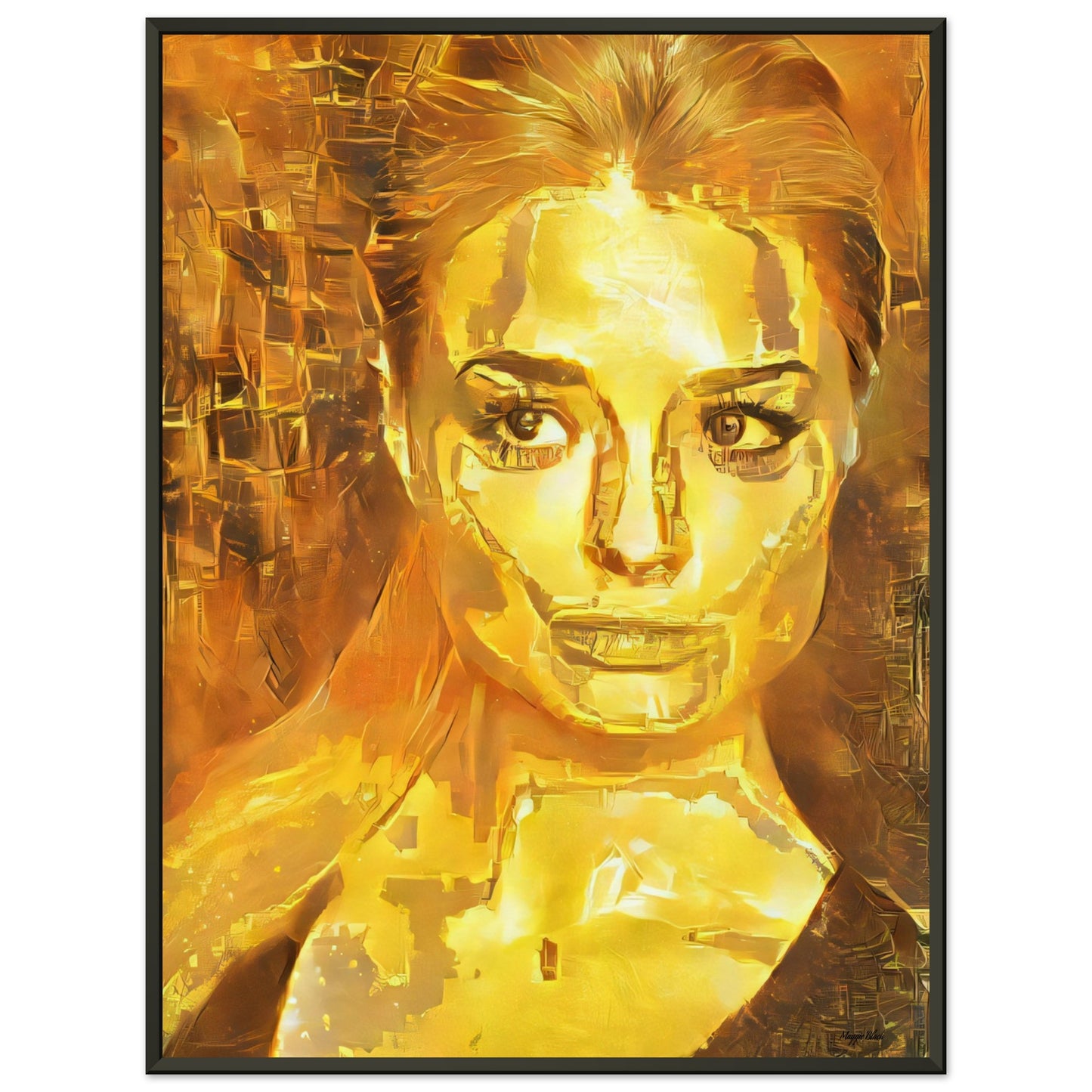 Golden - Metal Framed Poster 45x60 cm 18x24″