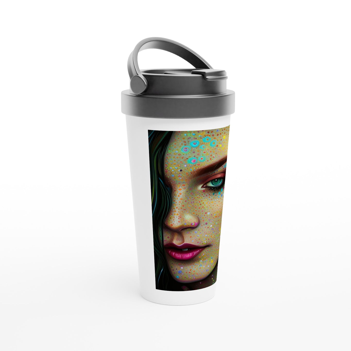 A Creature I Don't Know - White 15oz Stainless Steel Travel Mug Default Title