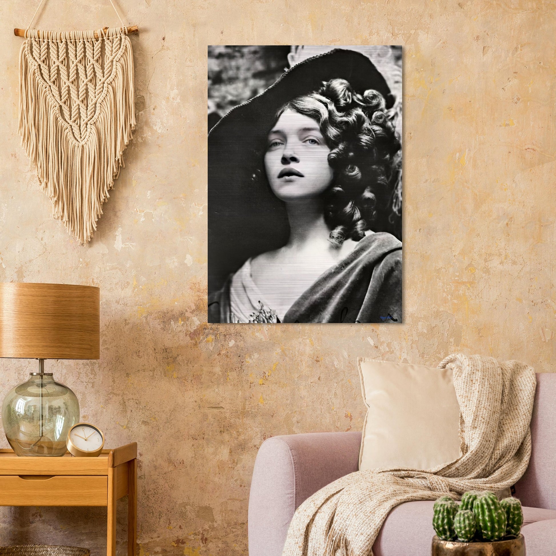 Hamilton Lass - Brushed Aluminum Print