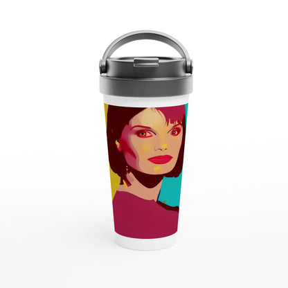 Sophie Maybe - White 15oz Stainless Steel Travel Mug