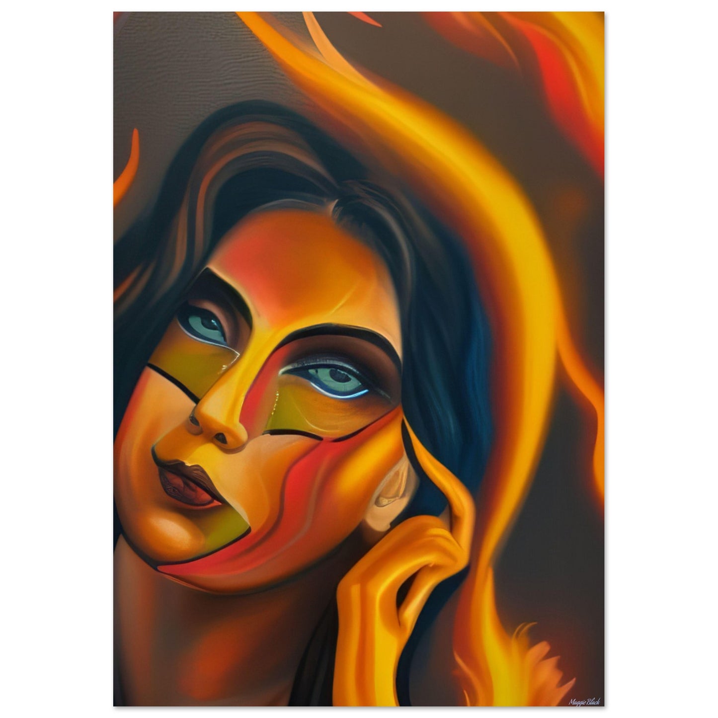 Dangerous Woman - Art Poster A4 21x29.7 cm 8x12″