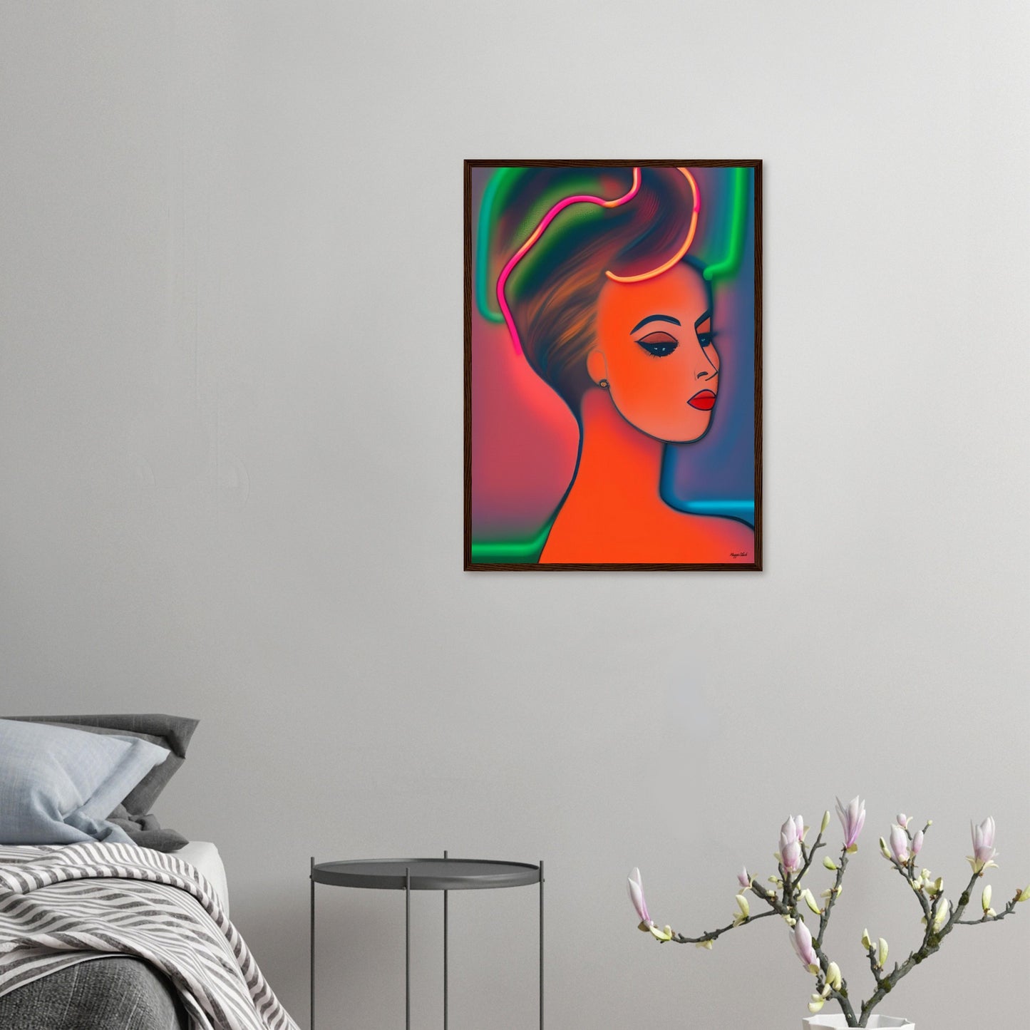 Chignon 4 - Wooden Framed Poster