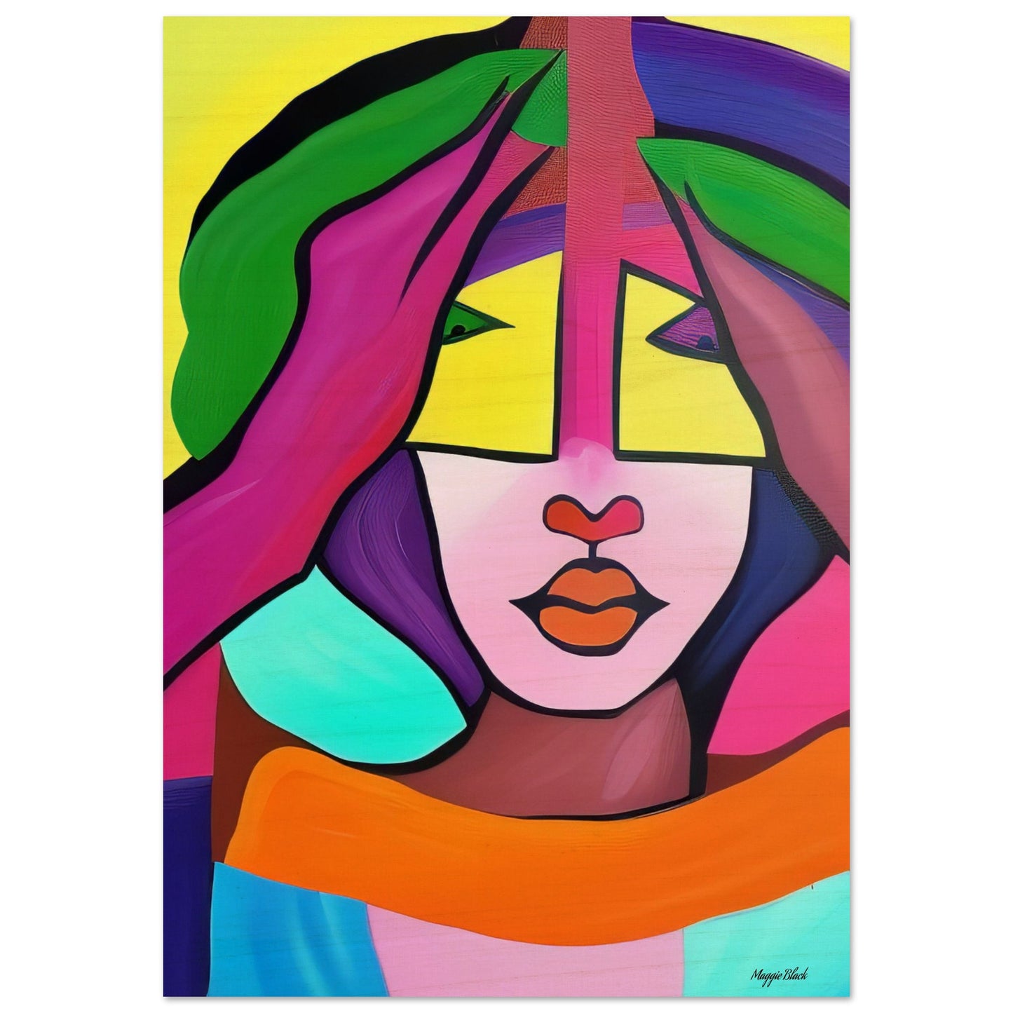 She's a Rainbow - 2 - Wood Print 70x100 cm 28x40″ 10 mm