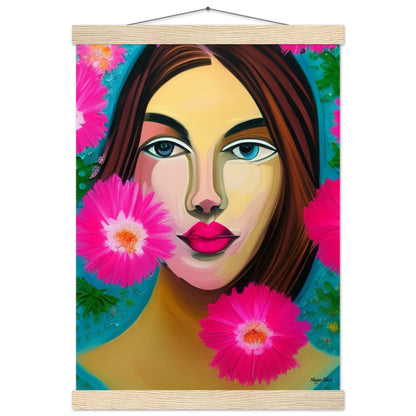 I Need to Start a Garden - Art Poster with Hanger A3 (29.7 x 42 cm) Natural wood wall hanger