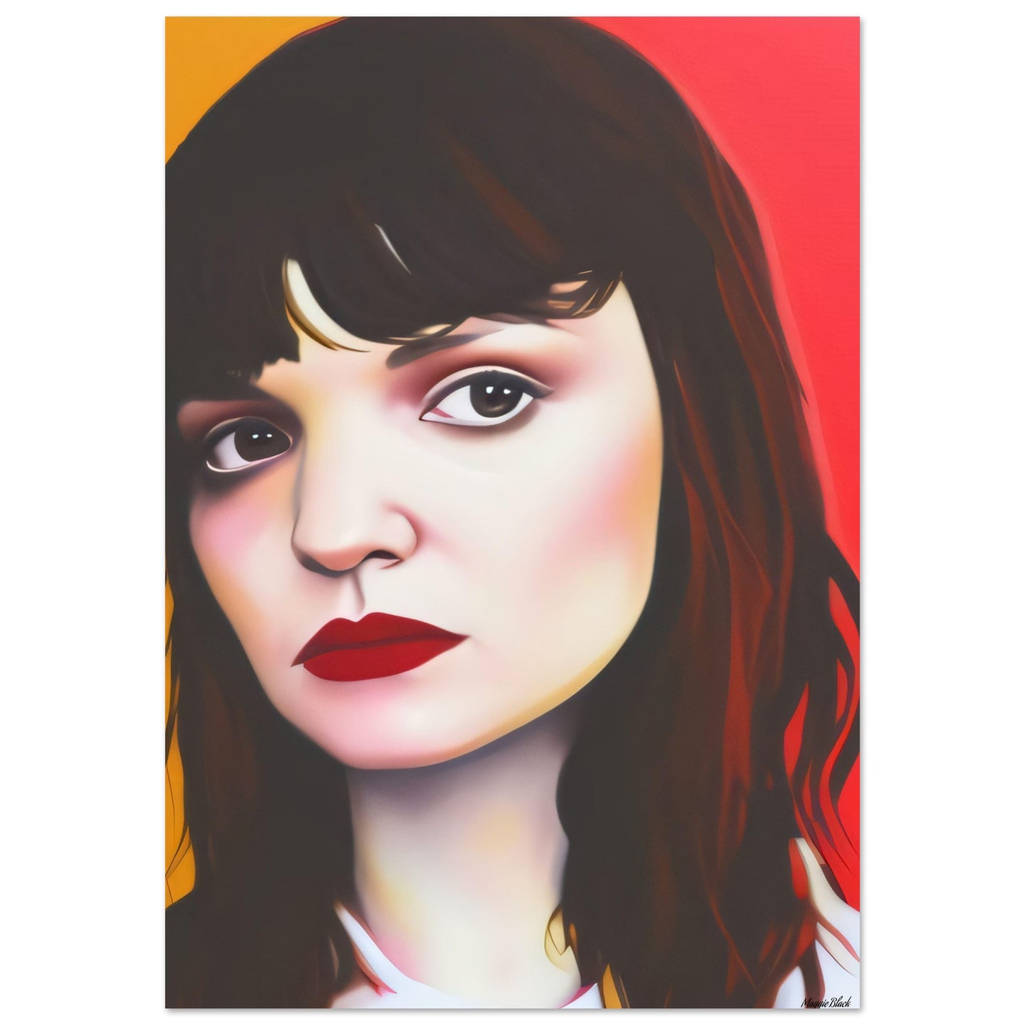 Lauren - Foam Portrait 70x100 cm 28x40″ black