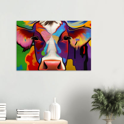 Beautiful Cow - Brushed Aluminum Print