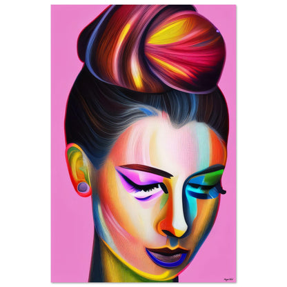 Chignon - Foam Portrait 30x45 cm 12x18″ black