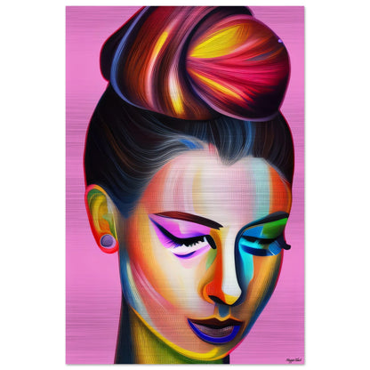 Chignon - Brushed Aluminum Print 30x45 cm 12x18″