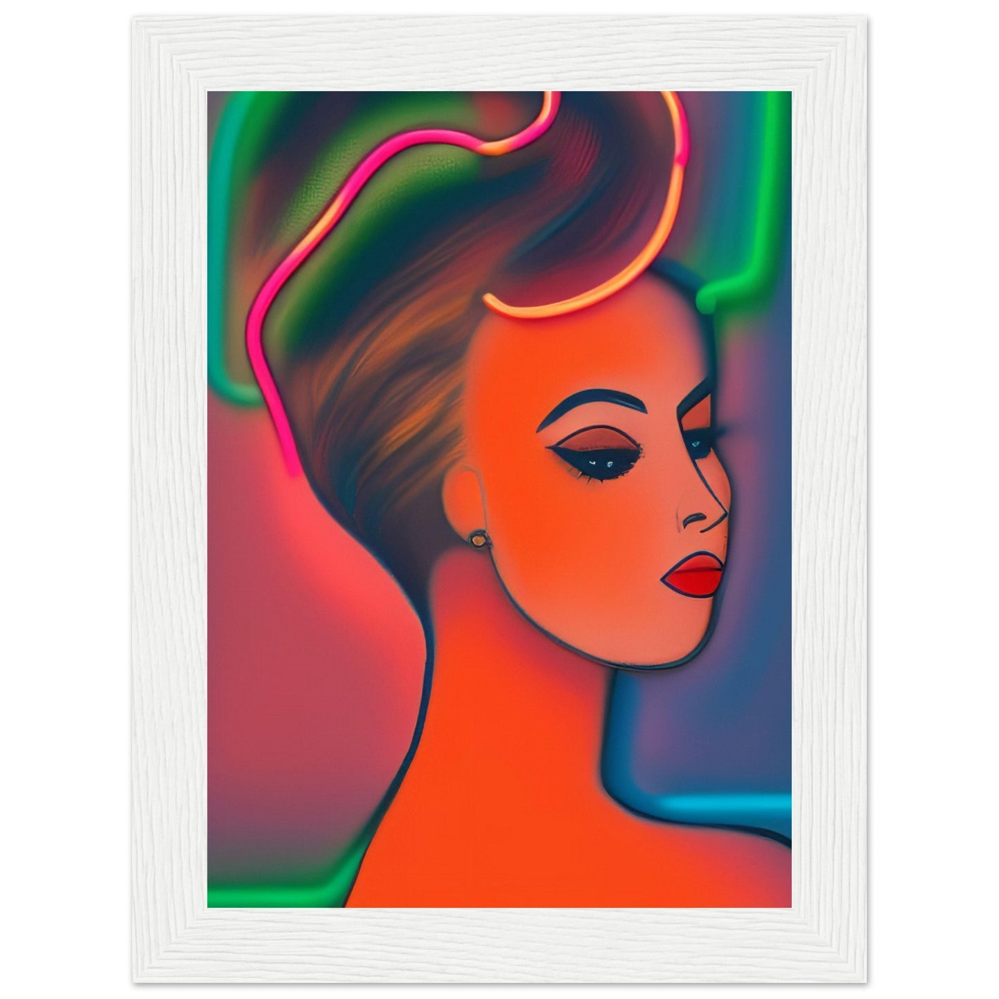 Chignon 4 - Wooden Framed Poster