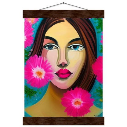 I Need to Start a Garden - Art Poster with Hanger A4 21x29.7 cm 8x12″ Dark wood wall hanger