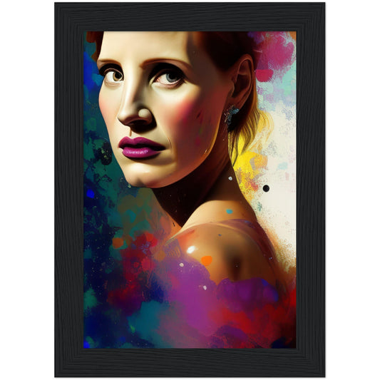 Jessica Maybe - Wooden Framed Poster