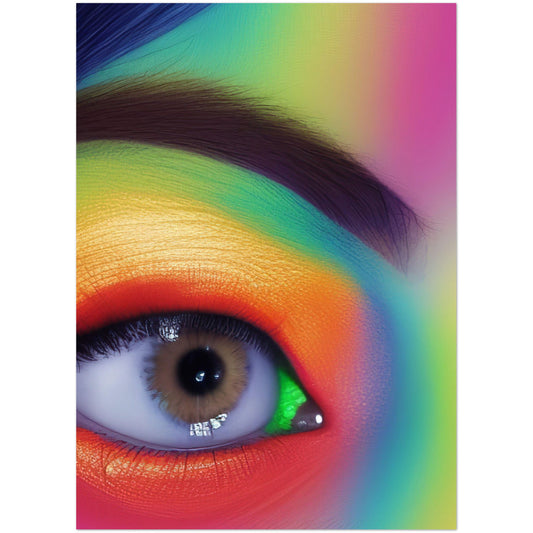 Rainbow Eye Art Poster