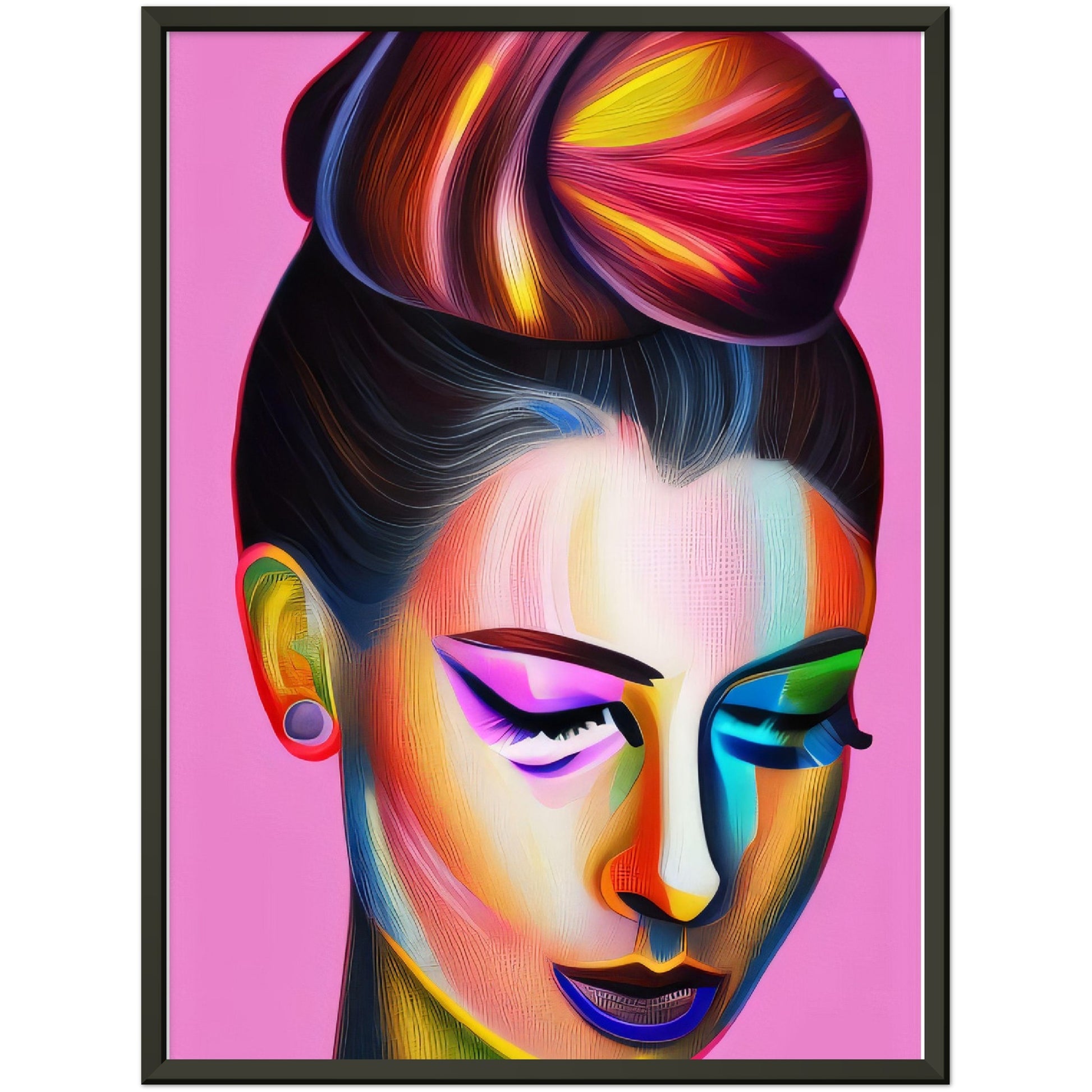 Chignon - Metal Framed Poster