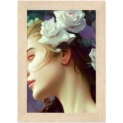 I Kept The Roses - Wooden Framed Poster