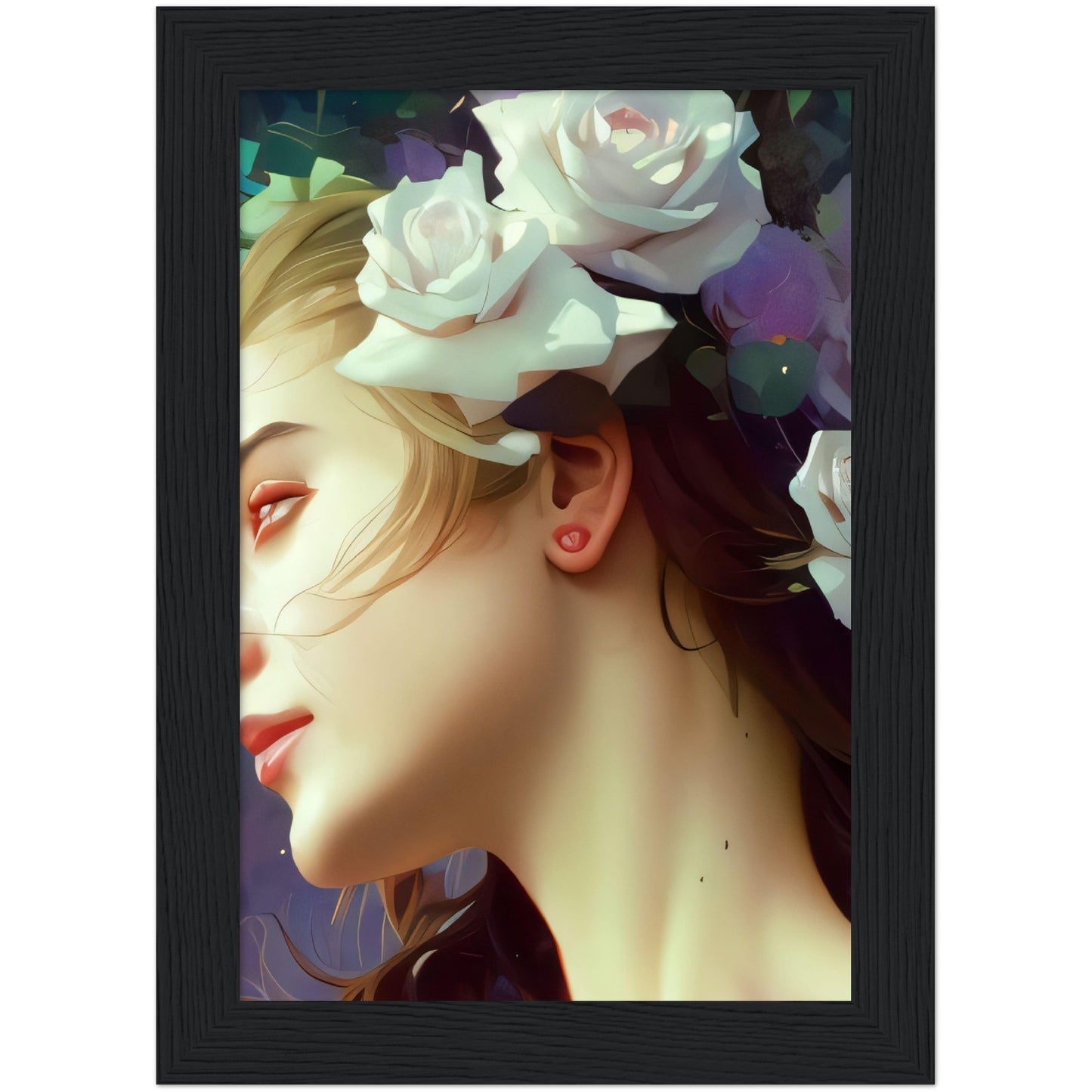 I Kept The Roses - Wooden Framed Poster