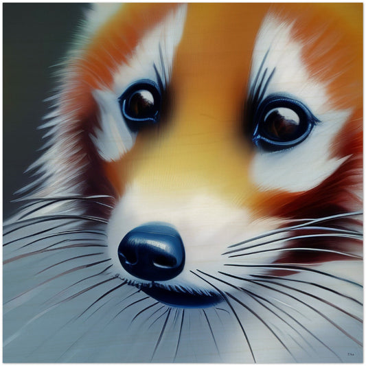 Red Panda - Wood Print
