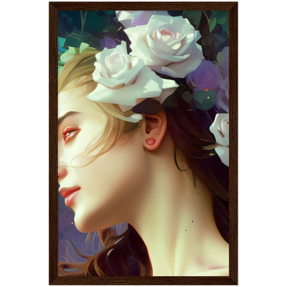 I Kept The Roses - Wooden Framed Poster