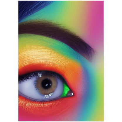 Rainbow Eye Art Poster